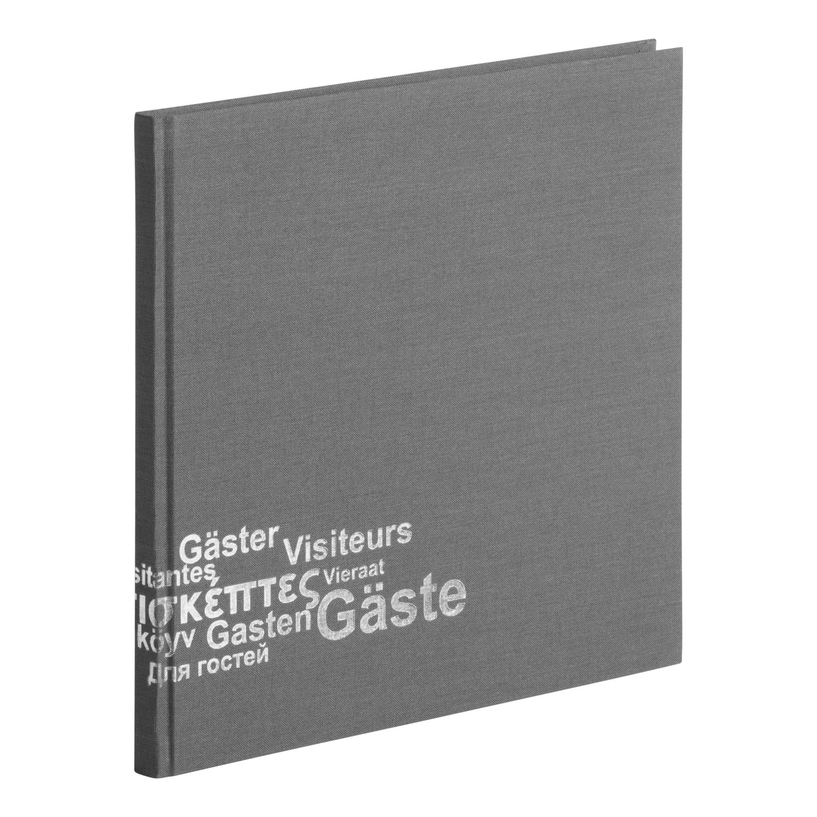 Pagna Gästebuch Orange – Mit Leineneinband, 180 Seiten, Silberprägung, Für Hochzeit, Geburtstag & Events