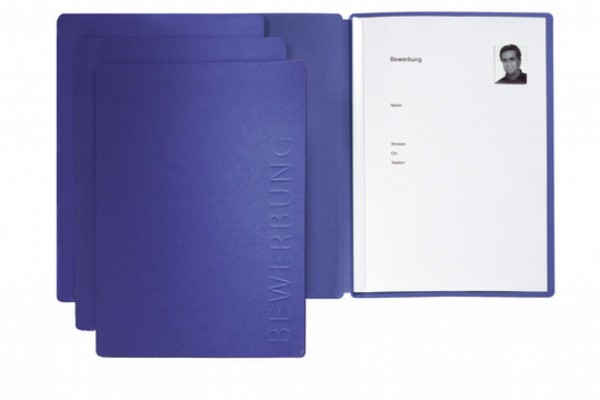 Classic Bewerbungsmappe 'Solo' (Blau)