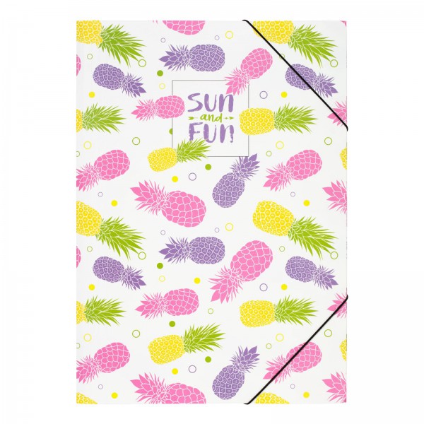 Gummizugmappe A3 Ananas