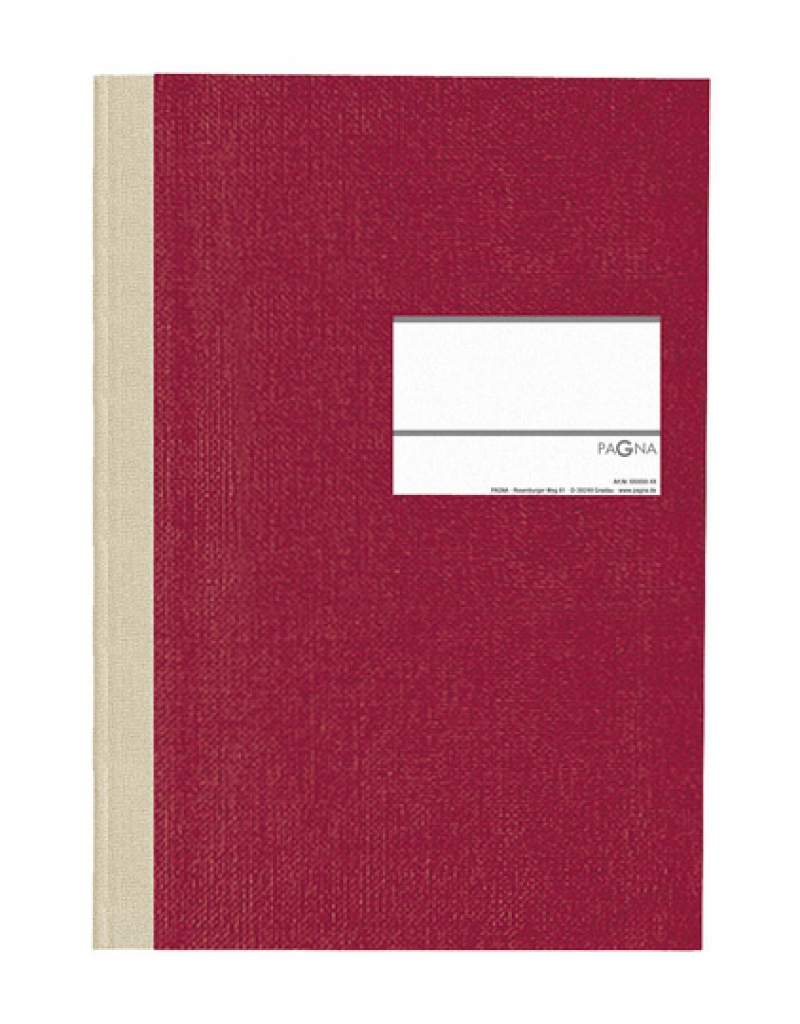 192 Seiten kariertes Papier recycelbarer Kraftpapiereinband mit Prägung Pagna Notizbuch A4 Pur 