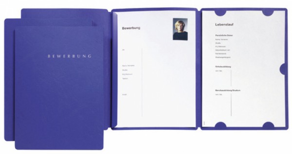 Basic Bewerbungsmappe „Select“ (Blau)