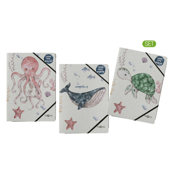 Set Gummizugmappe A4 Under the Sea