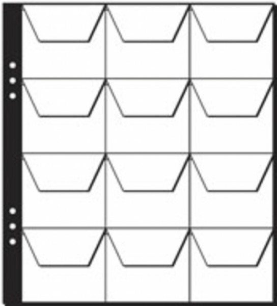 Münzhüllen 12 Fächer (Transparent)