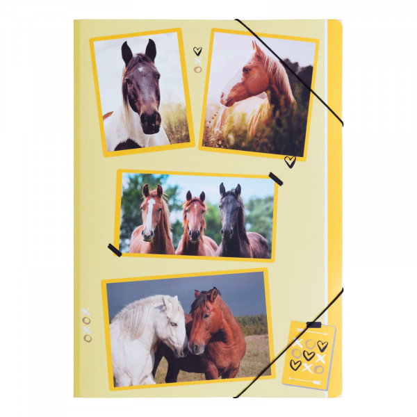 Gummizugmappe A3 PP xoxo Horse