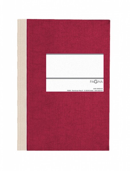 Geschäftsbuch/Memobuch 'PAGNA Classica' A5, kariert (Rot)