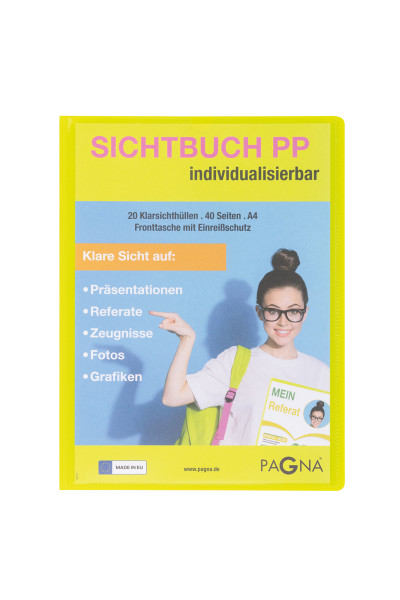 Sichtbuch A4 PP School mit Fronttasche