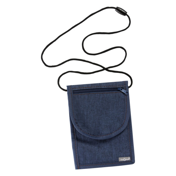 Brustbeutel 19x13cm mit Handytasche denim blau