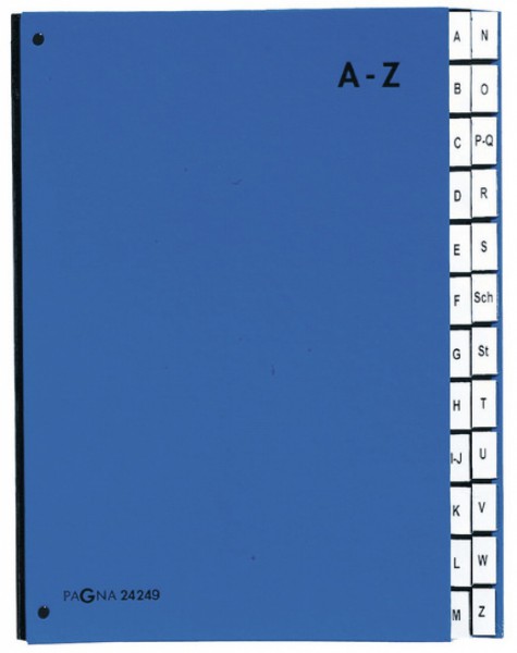 Pultordner 24-teilig (Blau)